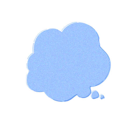 Think speech bubble.It is a watercolor touch.の写真素材