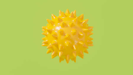 Illustration of pollen drawn with 3D rendering art.の写真素材