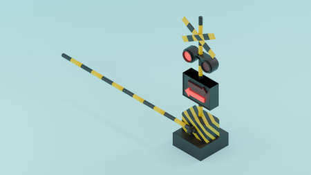 Illustration of a tread crossing with 3DCG.