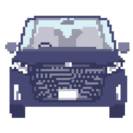 Cute car minivan. It is a vector illustration that is easy to edit.のイラスト素材