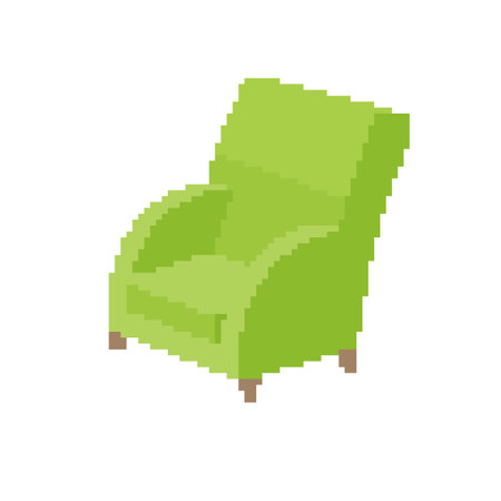One-seater sofa. It is a vector illustration that is easy to edit.のイラスト素材