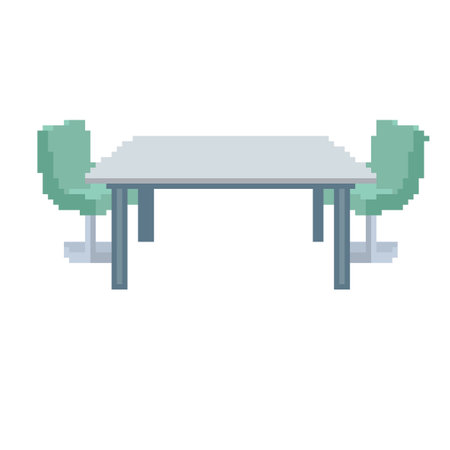Conference table. It is a vector illustration that is easy to edit.のイラスト素材