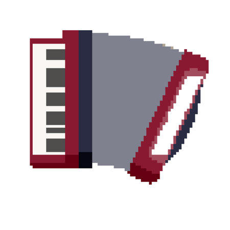Accordion. It is a vector illustration that is easy to edit.のイラスト素材
