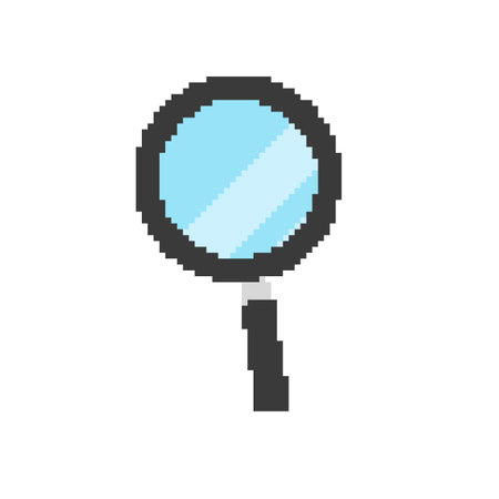 Loupe magnifying glass. It is a vector illustration that is easy to edit.