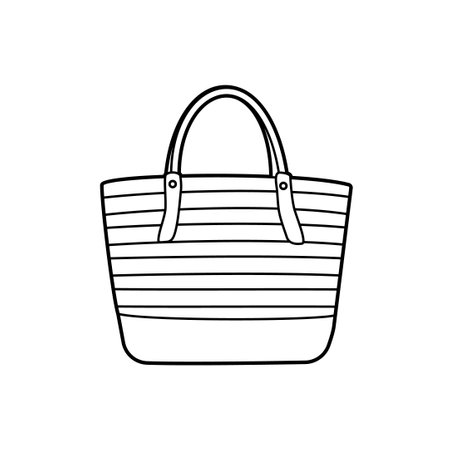casual tote bag.Vector illustration that is easy to edit.のイラスト素材