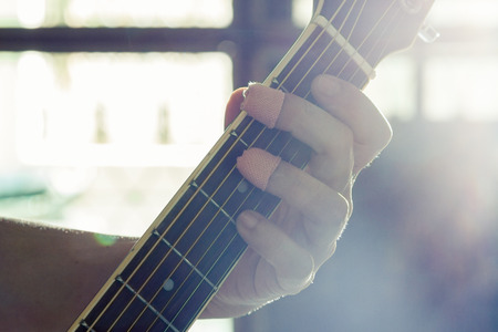 Guitar effortの写真素材