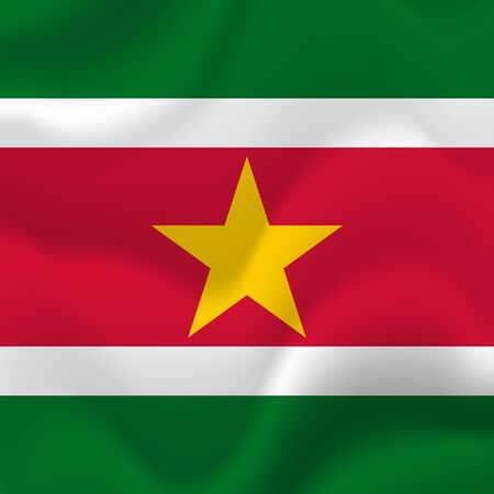 Suriname flag background. Vector illustration.のイラスト素材