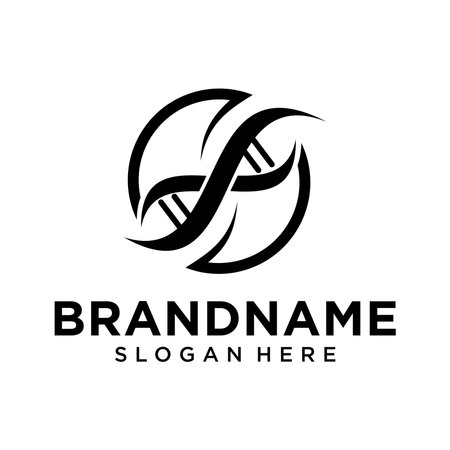 DNA logo design inspirationsのイラスト素材