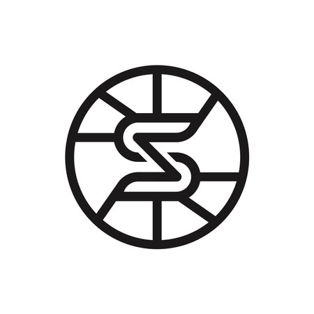 letter s logo designのイラスト素材