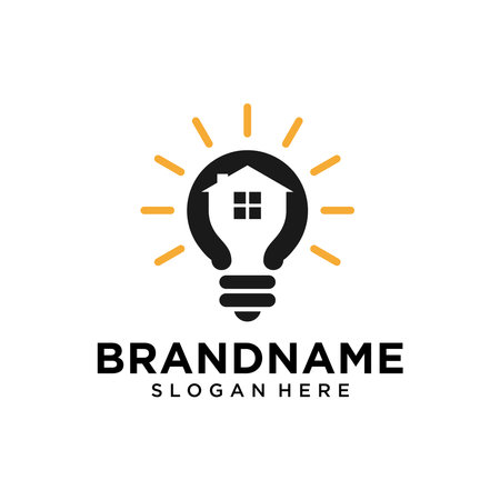 smart home logo designのイラスト素材