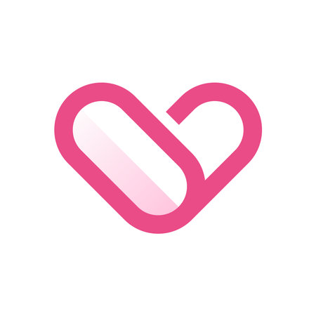 heart logo design, vector illustrationのイラスト素材