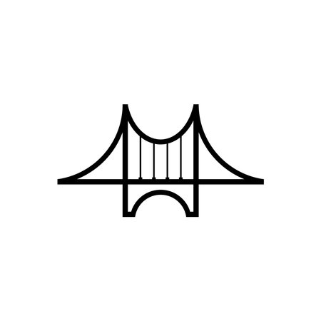 Bridge logo template, design vector illustration