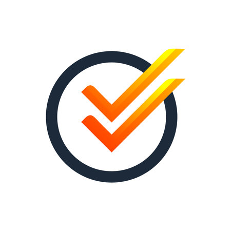 Checklist check mark check logo templateのイラスト素材