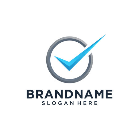 Checklist check mark check logo templateのイラスト素材