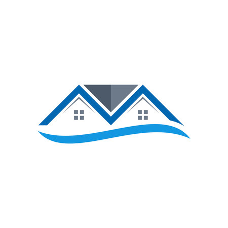 real estate Logo template designのイラスト素材