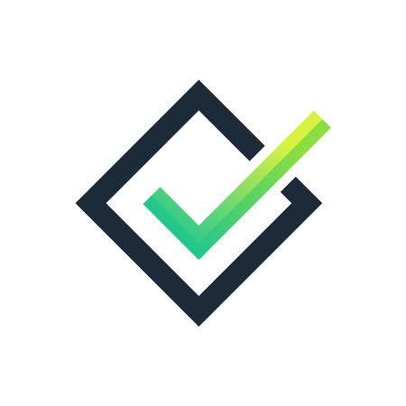 Checklist check mark check logo templateのイラスト素材
