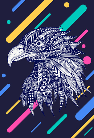 Abstract eagle vector illustration.のイラスト素材