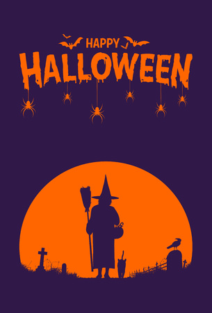 Happy Halloween Banner, Vectorのイラスト素材