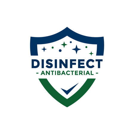 Disinfectant icon. Antibacterial icon design. Drop and shield vector design for poster, banner, flyer.のイラスト素材