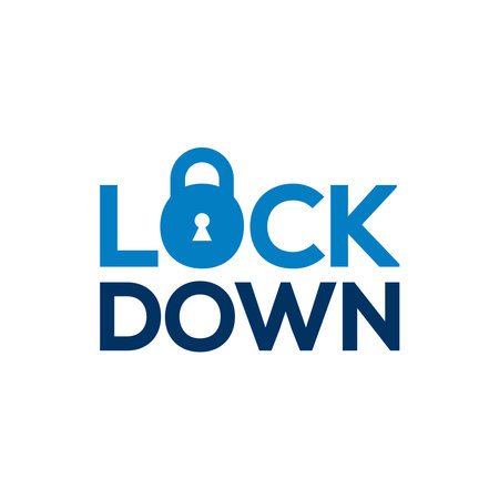 Lock down icon design.のイラスト素材