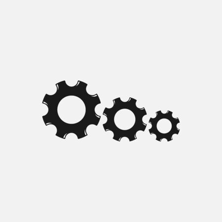 Gear logo vector, icon, symbol, illustration design templateのイラスト素材