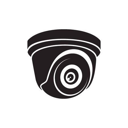 CCTV Vector Logo Design. Camera Logo Template Design. And Security System Logo Vectorのイラスト素材