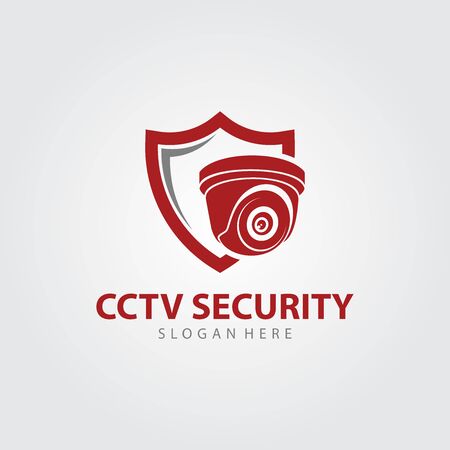 CCTV Vector Logo Design. Camera Logo Template Design. And Security System Logo Vectorのイラスト素材
