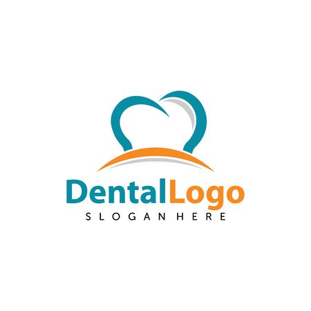 Dental Care Logo Vector. Creative Dentist Logo. Dental Clinic Logo Design for Medical Business / Company.のイラスト素材