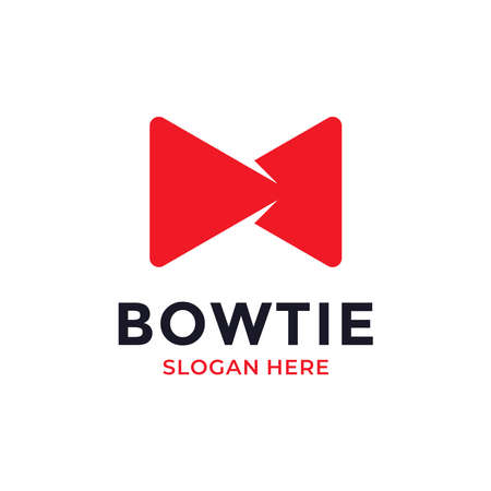 Bow Tie Logo Design Template. Business logotype. Creative tuxedo icon vector illustration.のイラスト素材