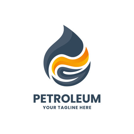 Letter P and S petroleum logo design vector.のイラスト素材