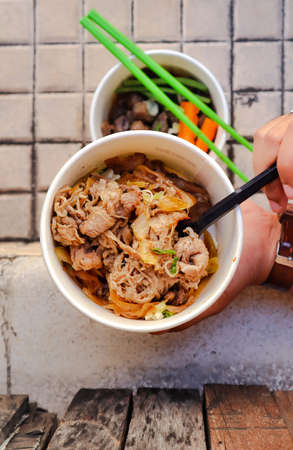 Gyudon Ricebowlの写真素材