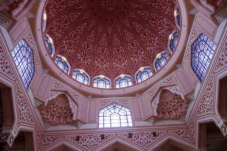 Putra Mosque inside at Malaysiaのeditorial素材