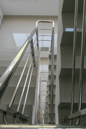 Stairs up and down the building