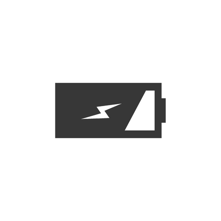 Battery icon vector, flat design best vectorのイラスト素材