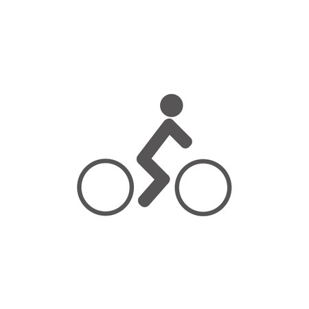 Man riding bicycleのイラスト素材