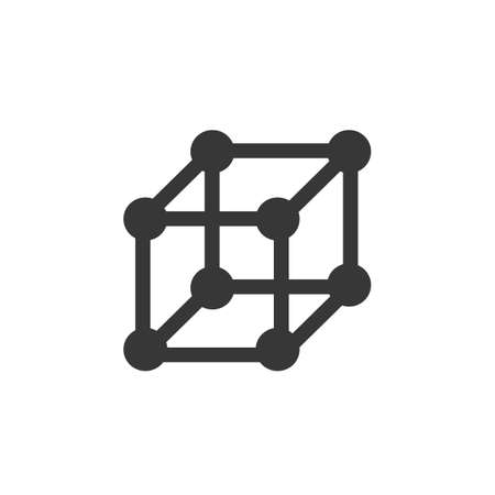 cube icon vector, flat design best vectorのイラスト素材
