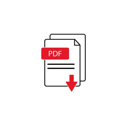 pdf vector iconのイラスト素材