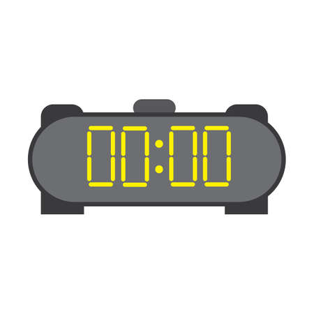Digital alarm clock illustration iconのイラスト素材