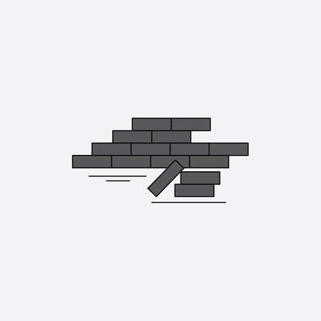Wall Icon in trendy flat style isolatedのイラスト素材