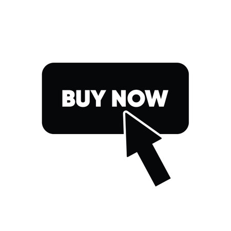 black icon buy now button imageのイラスト素材