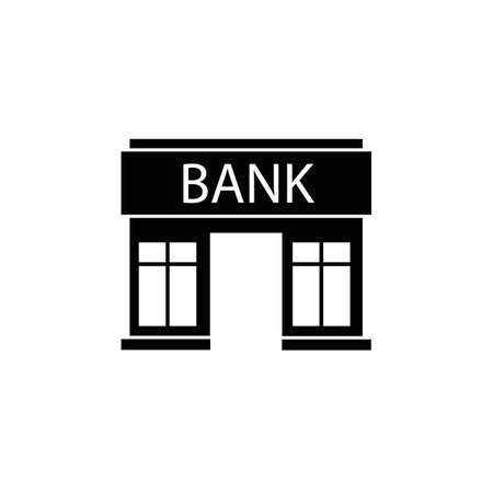 bank building icon. Simple element illustration. Business icons universal for web and mobileのイラスト素材