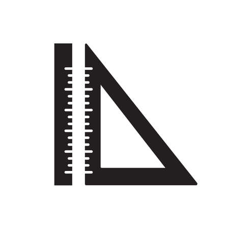 ruler logo stock illustration designのイラスト素材