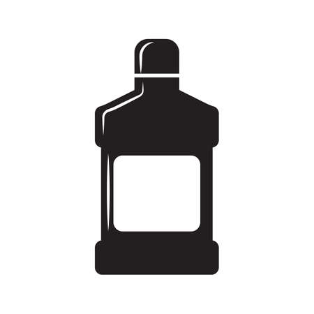 mouthwash bottle isolated iconのイラスト素材