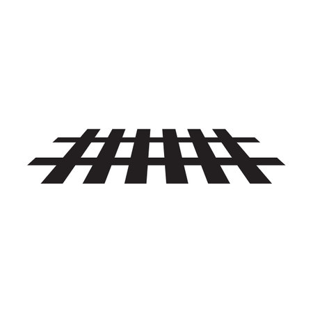 railroad icon illustration isolated on White backgroundのイラスト素材