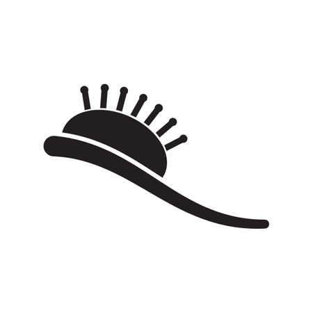 Alcohol cocktail icon in flat style. Drink glassのイラスト素材