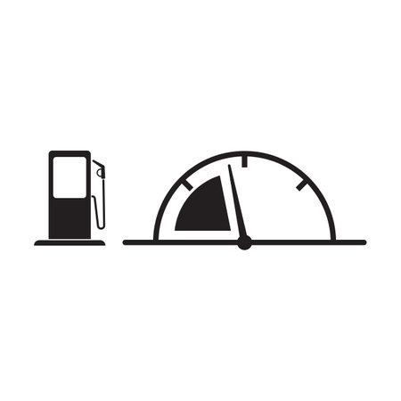 Low fuel Icon.のイラスト素材