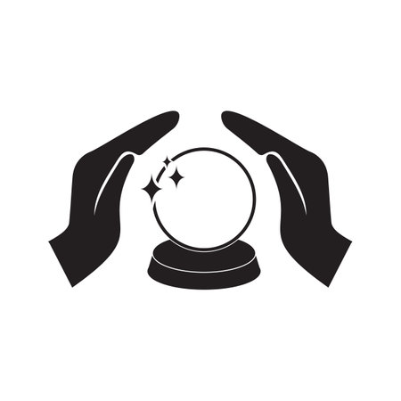 crystal ball iconのイラスト素材