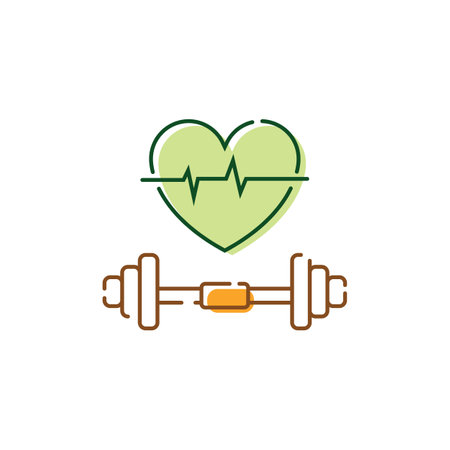 Exercise regularly.Healthy Lifestyle Icons - Outline Seriesのイラスト素材