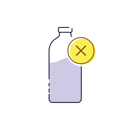 Lactose free icon.Healthy Lifestyle Iconsのイラスト素材
