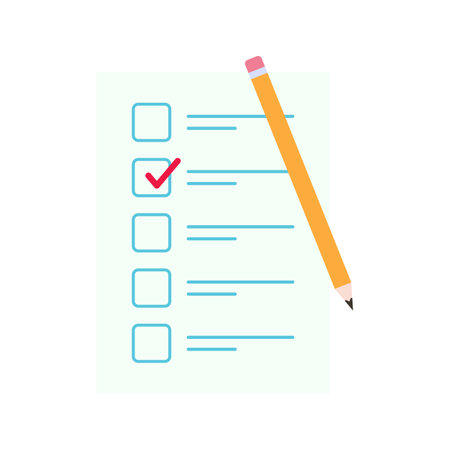 Election ballot vector. The hand holding the voting card of most people in making a choice vectorのイラスト素材